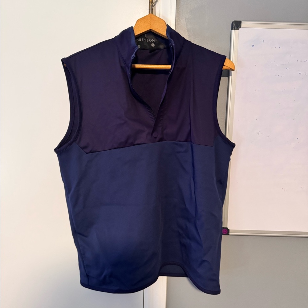 Greyson golf Navy Sleeveless Vest